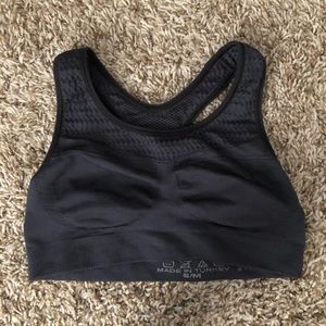 Moving comfort charcoal sports bra